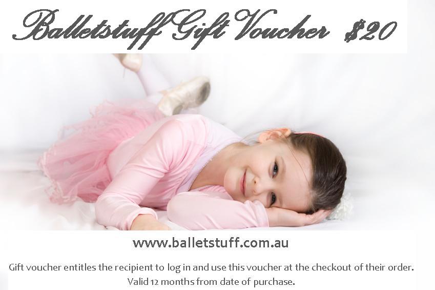 Balletstuff Gift Voucher $20 Balletstuff Gift Voucher $20