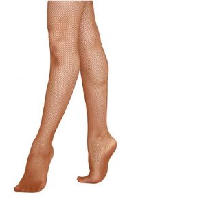 tan fishnet dance tights