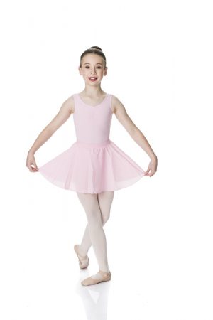STUDIO RANGE Full circle chiffon ballet skirt in ballet pink - adult small (8)-0