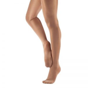 shimmer tights tan footed