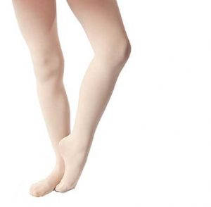 studio range pale pink footed tights