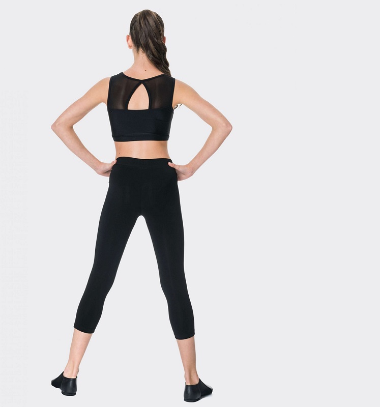 Cotton leggings black back square