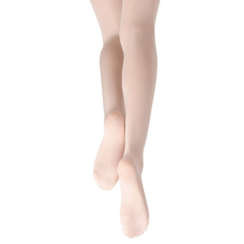 Prima pink footed tights square Prima Pink Footed ballet tights
