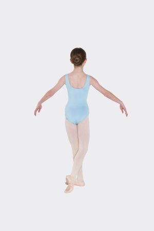 Adults Tactel Thick Strap Leotard - Pale Blue SA (8) - One off