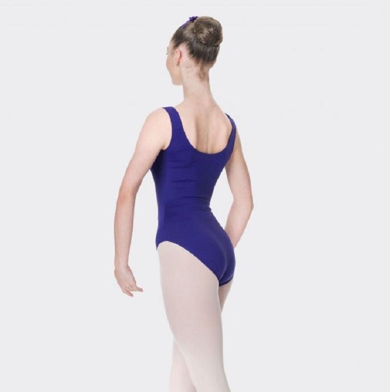 ADULT GATHERED FRONT LEOTARD BACK SQUARE