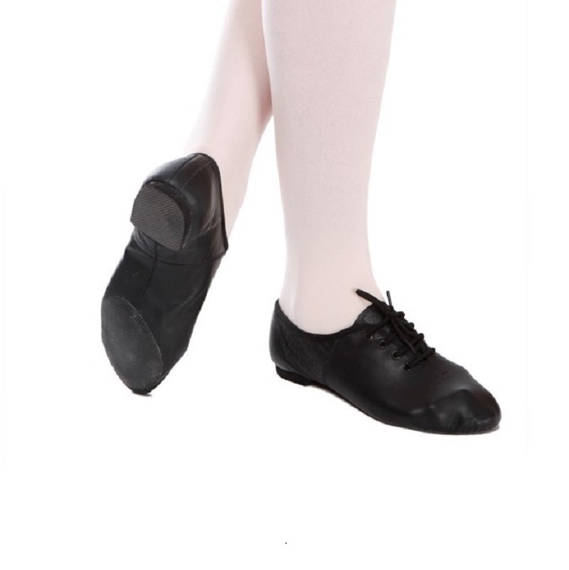 Balletstuff Black Lace Up Jazz shoes square
