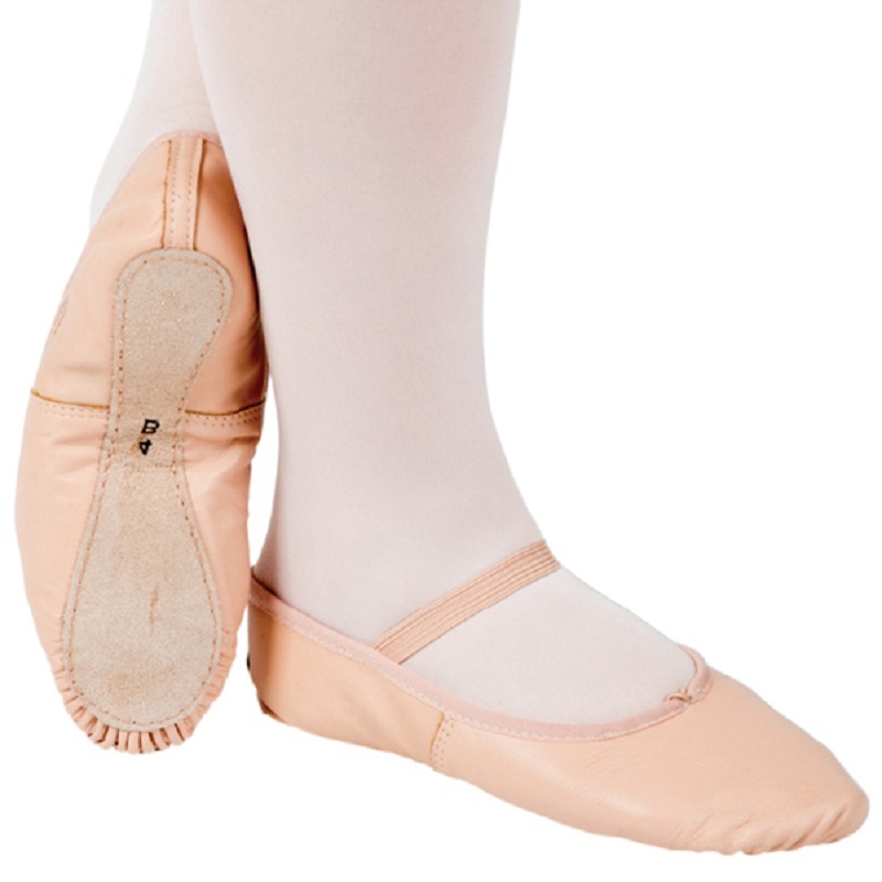 Budget leather ballet shoes1 square flip