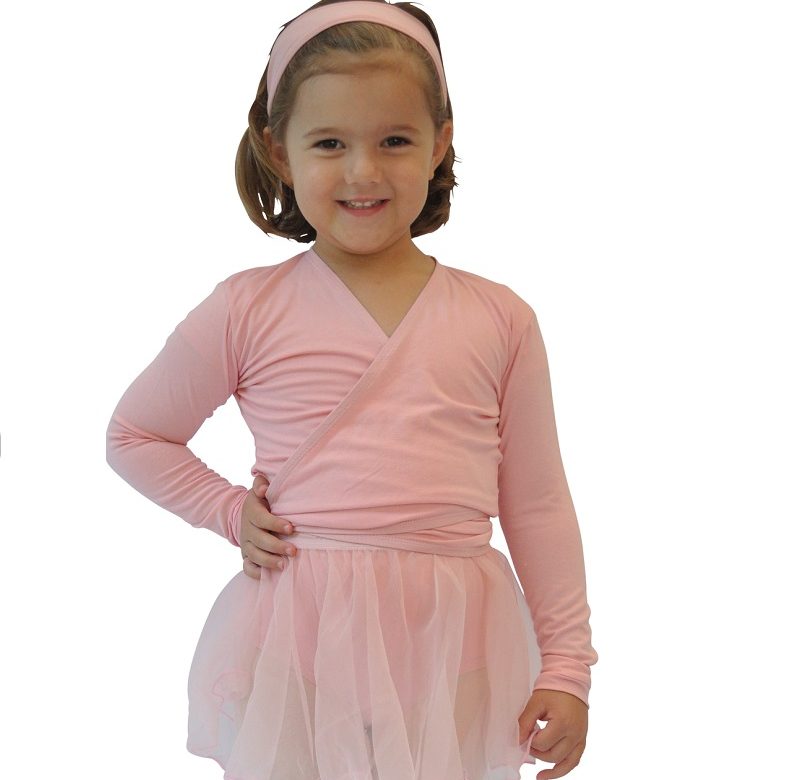 girls ballet crossover cardigan