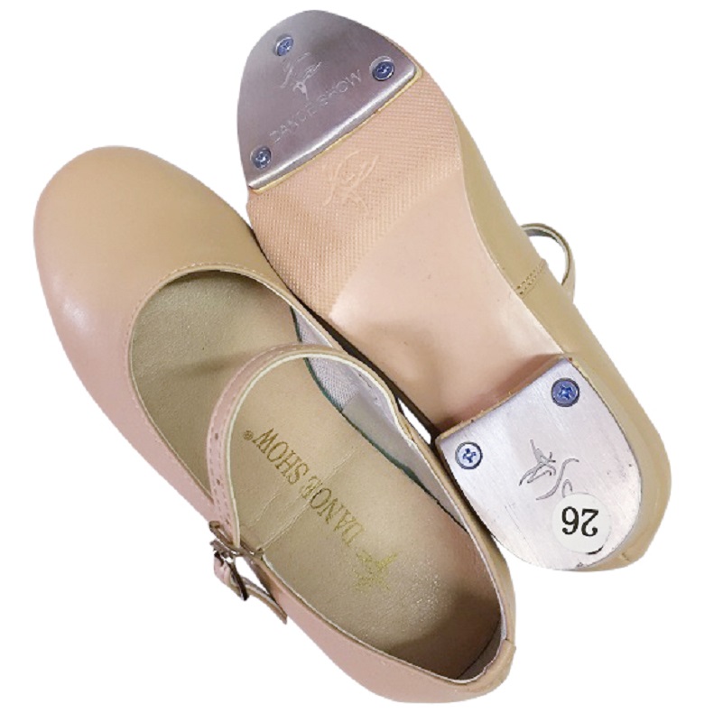 Dance Show tap shoes tan2 square