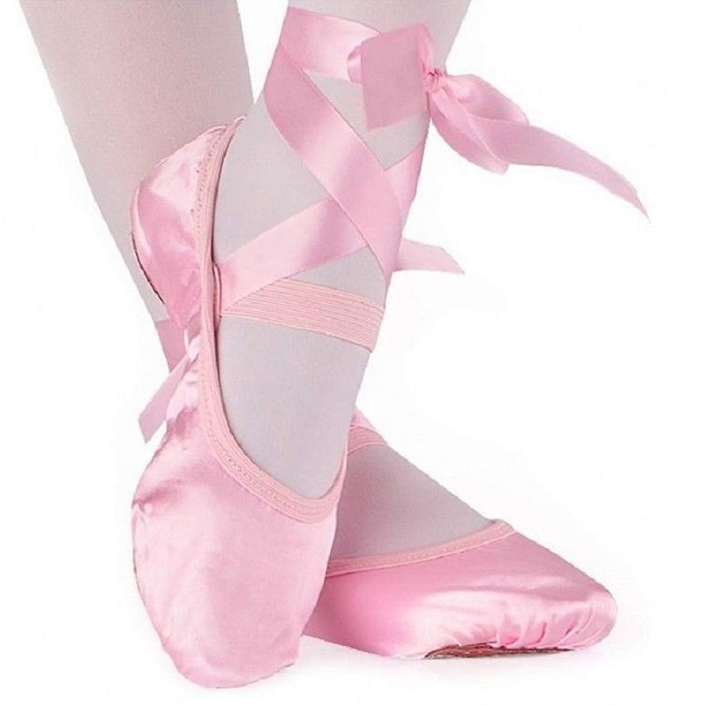 Satin ballet shoes with ribbon candy pink square candy pink satin ballet shoes with ribbon