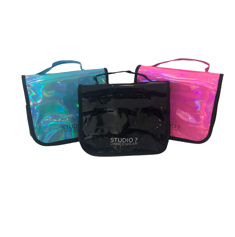 Holographic makeup bags front square