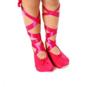 Lycra Ballet Shoes with Ribbon