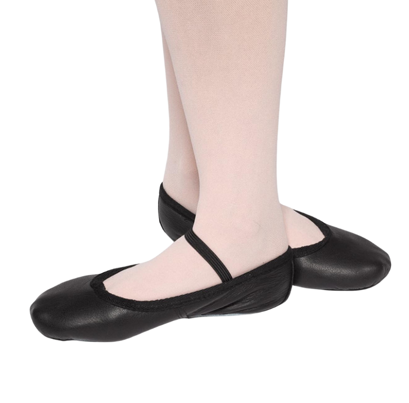 Black ballet shoes2 Budget Black Leather Ballet Shoes