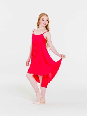 Studio Range Princess Style Chiffon Dress Child Size 8-10 years Red