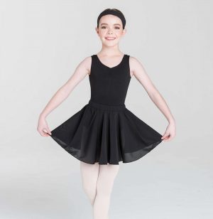 STUDIO RANGE Adult's Classic Black Full Circle Skirt